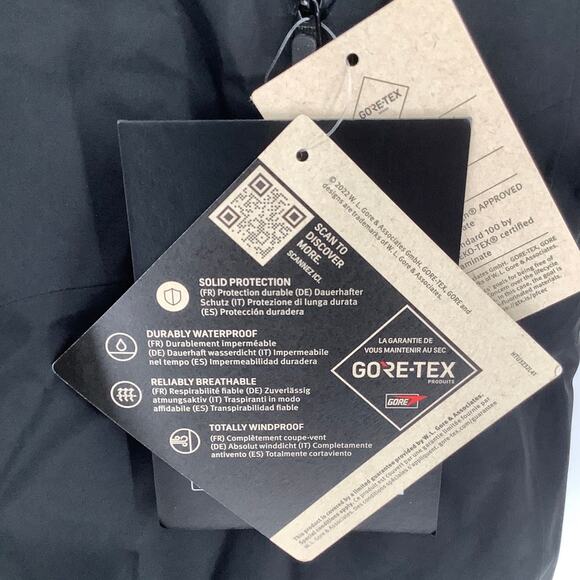 Arc'teryx Women's Large Black Beta Down Parka Coat Hooded Zip Up Outdoor HR4-32 - Picture 5 of 12